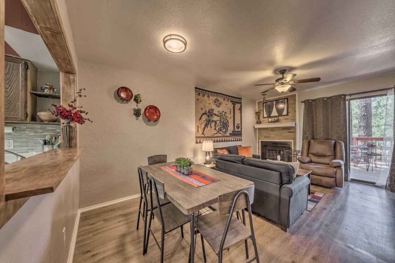 Forested Ruidoso Condo With Deck And Fireplace! エクステリア 写真