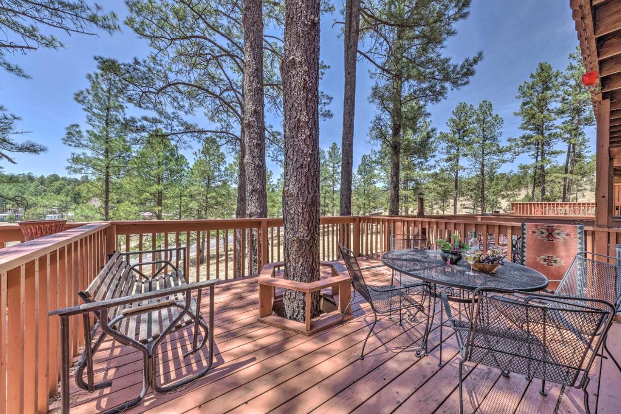 Forested Ruidoso Condo With Deck And Fireplace! エクステリア 写真